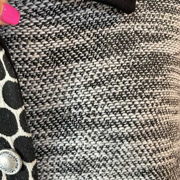 Zoe by Michael Phillips Canada multi textured pattern block cardigan relaxed Med - Picture 6 of 13